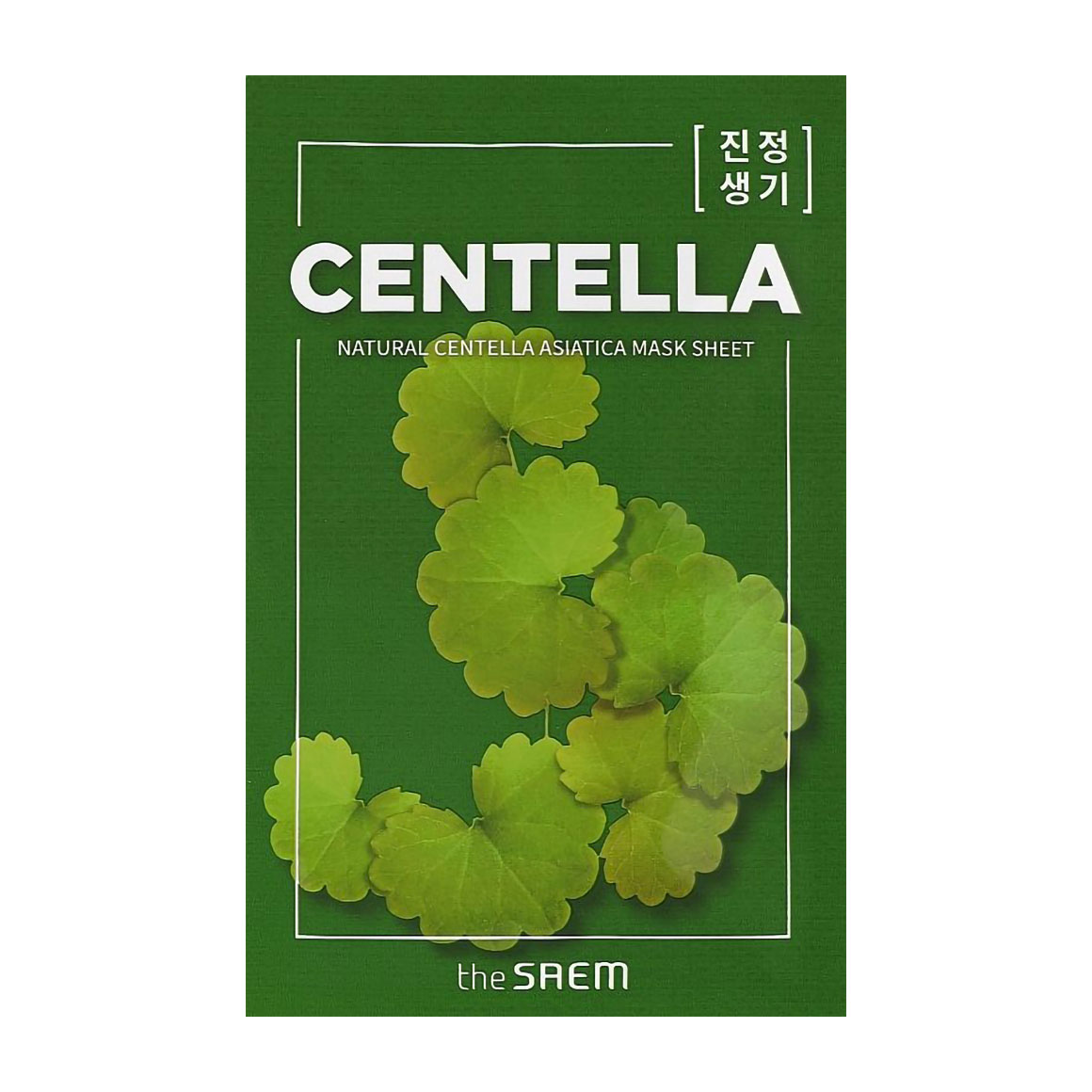 Заспокійлива тканинна маска для обличчя The Saem Natural Centella Asiatica Mask Sheet з екстрактом центелли азіатської, 21 мл